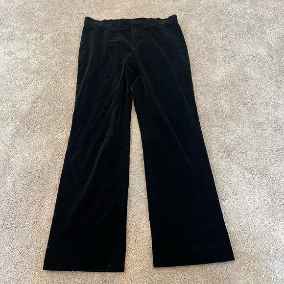 Lauren Ralph Lauren Women's Velvet Trouser Black Size‎ 10 Petite - Picture 2 of 10